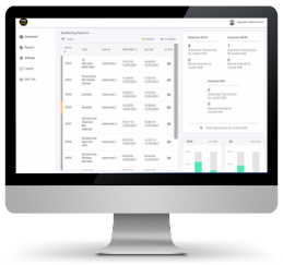 The bunkering reports dashboard, listing authenticated launches by crew and time alongside live dispenser transaction and override counts for the current shift.